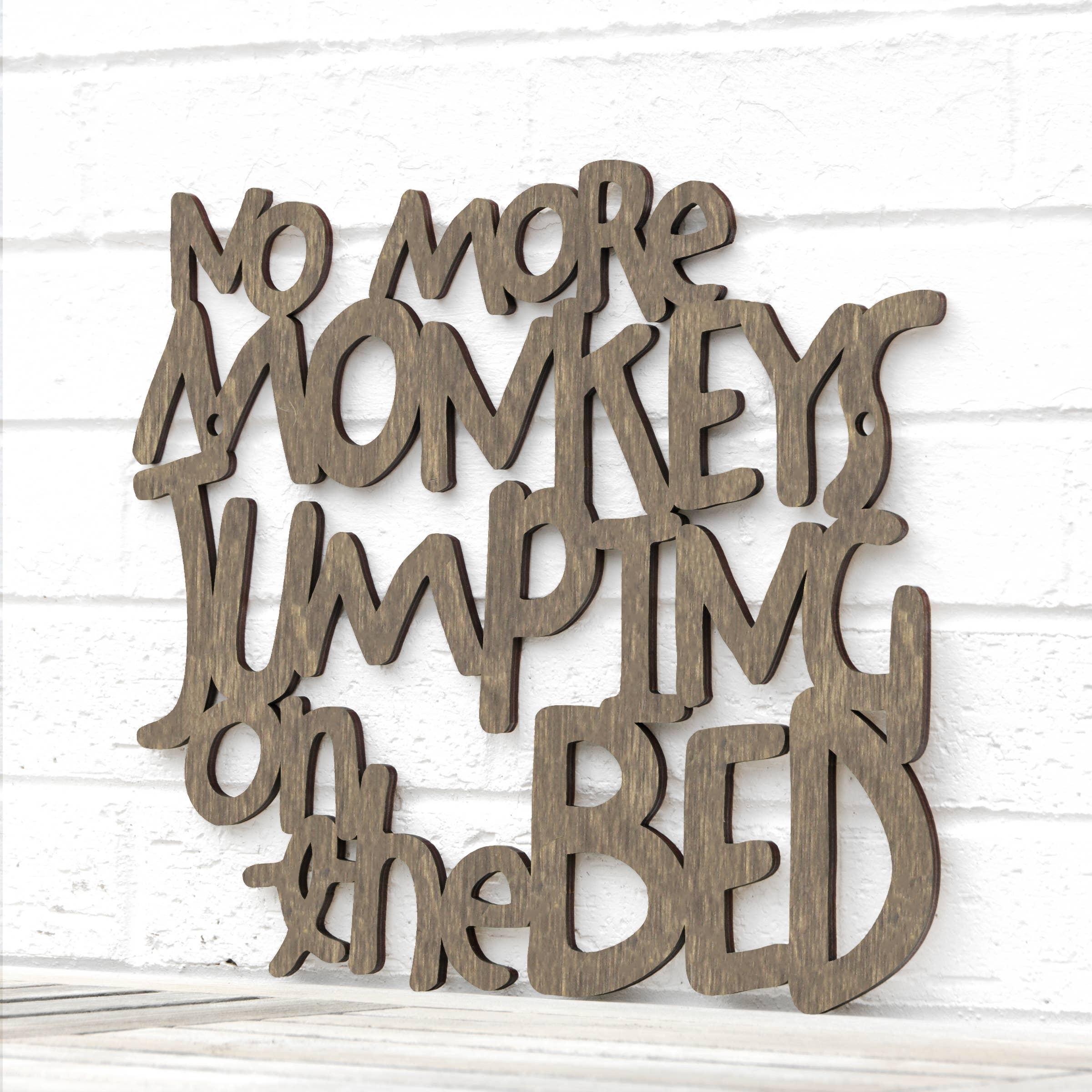 Spunky Fluff - Wholesale Wall Decor - Kids & Baby - No More Monkeys Jumping On The Bed, Kids Playroom Wall Art27