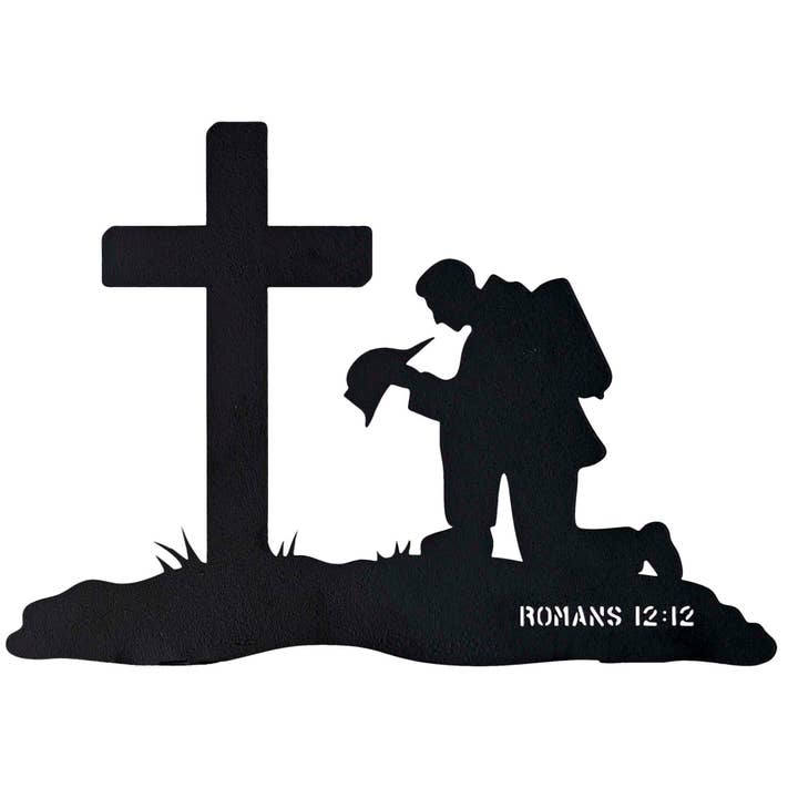 Metal Wall Hanging Cross Firefighter for wholesale by Magnolia