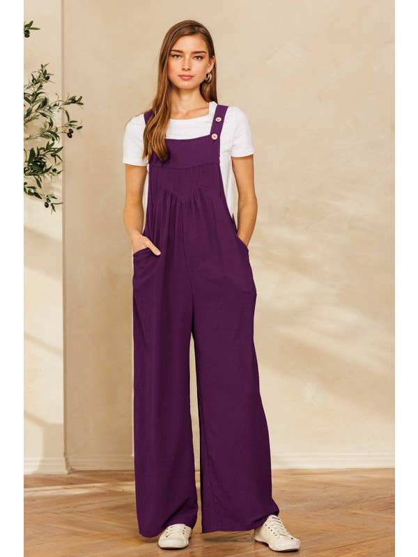 Oddi - Wholesale Jumpsuit - Women's - Solid Button Sling Jumpsuit21