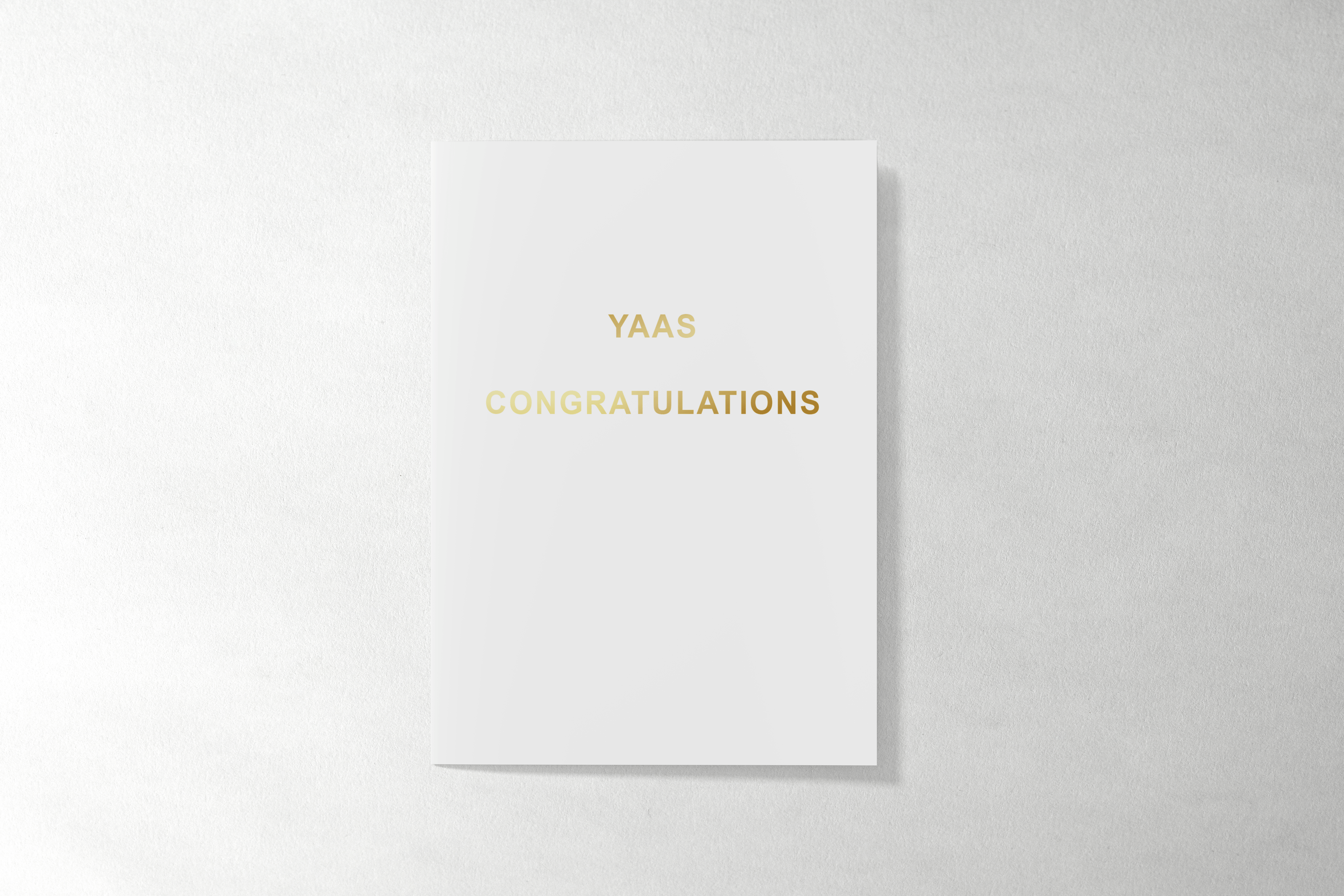 Qweer Co - Venta al por mayor Tarjetas de felicitación - Golden Gay Wedding - Tarjeta de boda LGBT - Felicitación YAAS0