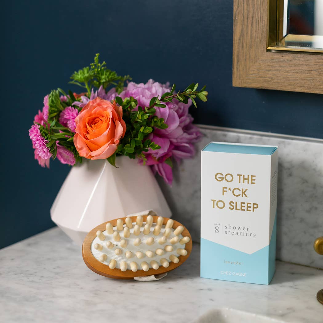 Chez Gagné - Vendita all'ingrosso Bombe/Compresse vaporizzanti da doccia - Vai a Dormire, C***o - Vaporizzatori per Doccia Aromaterapici - Lavanda - Set di 85