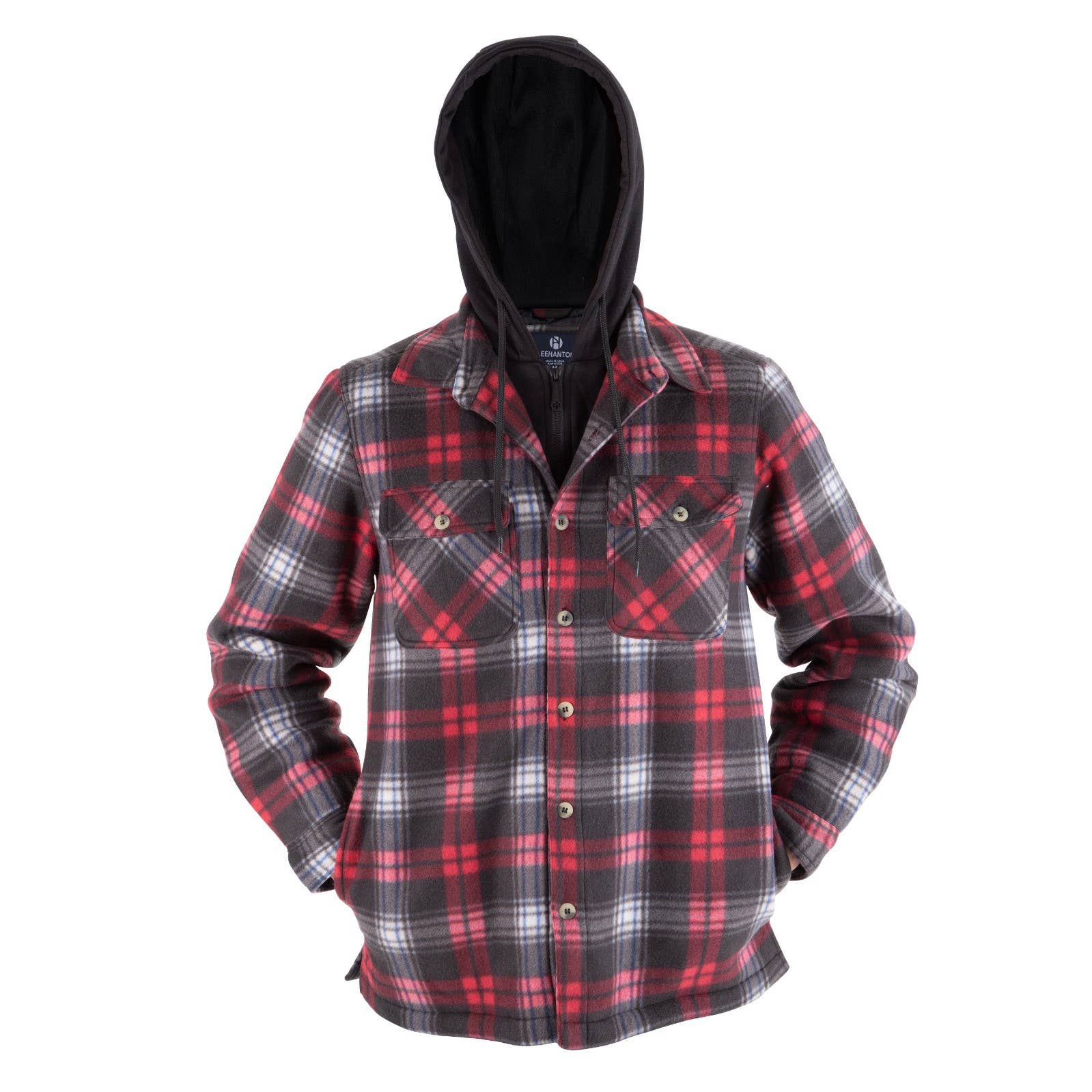 Generation XYZ – Casaco - Homem por atacado – Casaco acolchoado xadrez masculino [HF-MFJ158X]2