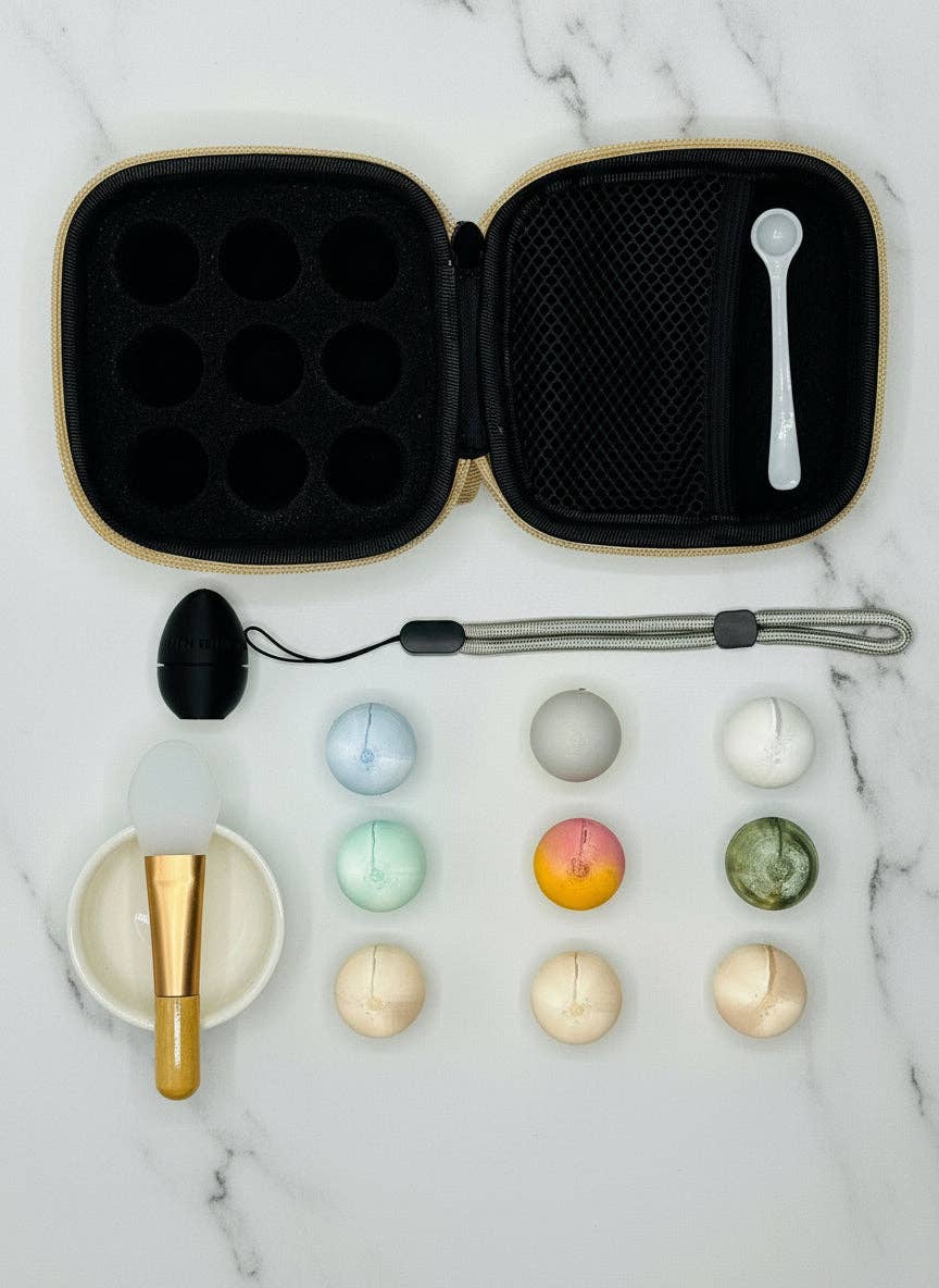 Farm Fresh Glow – wholesale Skincare face mask – Travel Face Mask Powder Kit | All-in-One Skincare Set with Bowl & Spatula4