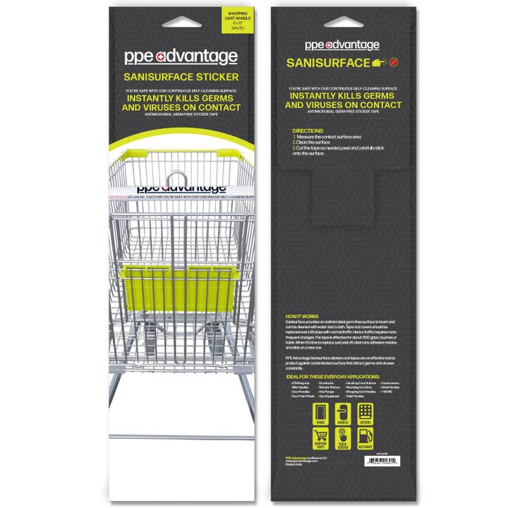 PPE Advantage - Vente Rubans adhésifs - Sanisurface® - Ruban autocollant antimicrobien sans germe7