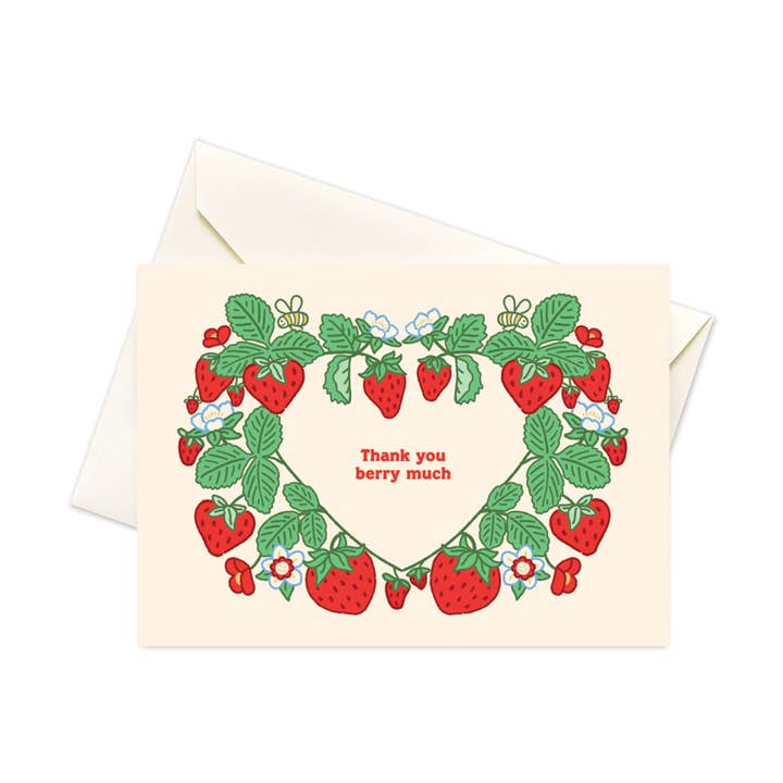 Seltzer Goods - Wholesale Stationery/Notecard Set - Strawberry Heart Boxed Notes0
