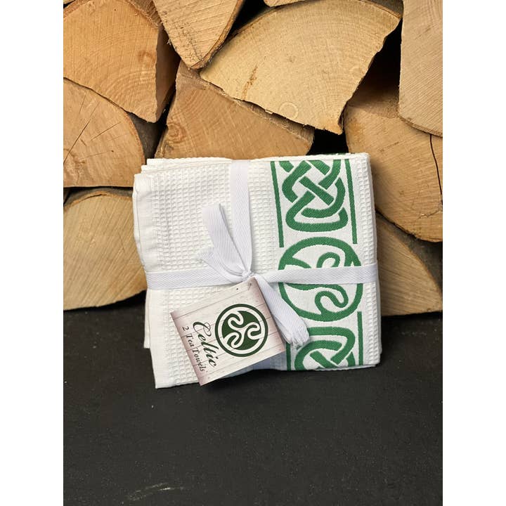 Dublin Gift Company - Wholesale Tea Towel - Celtic Waffle Towels set of 2