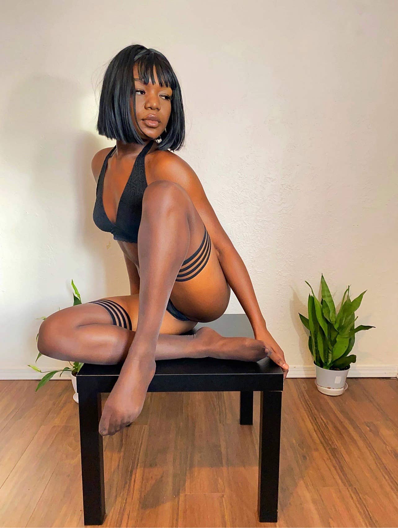 Kix'ies – Engroshandel Strømper – til kvinder – Strømpebukser- Marissa Sheer Chocolate Brown Lårhøje Strømper7