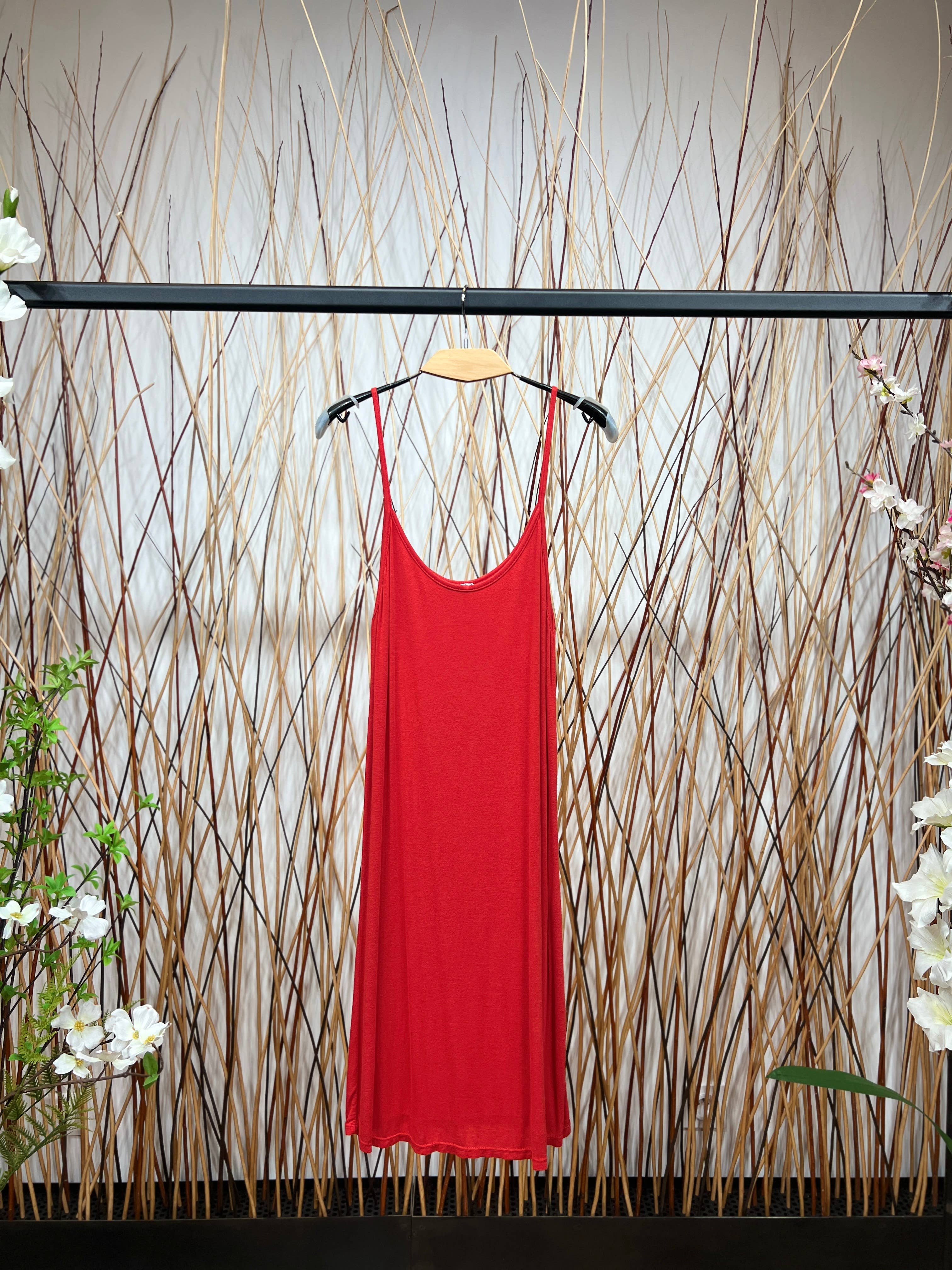 L'Emotion - Wholesale Dress - Women's - Short Light Tank Dress with Thin Straps Simple3