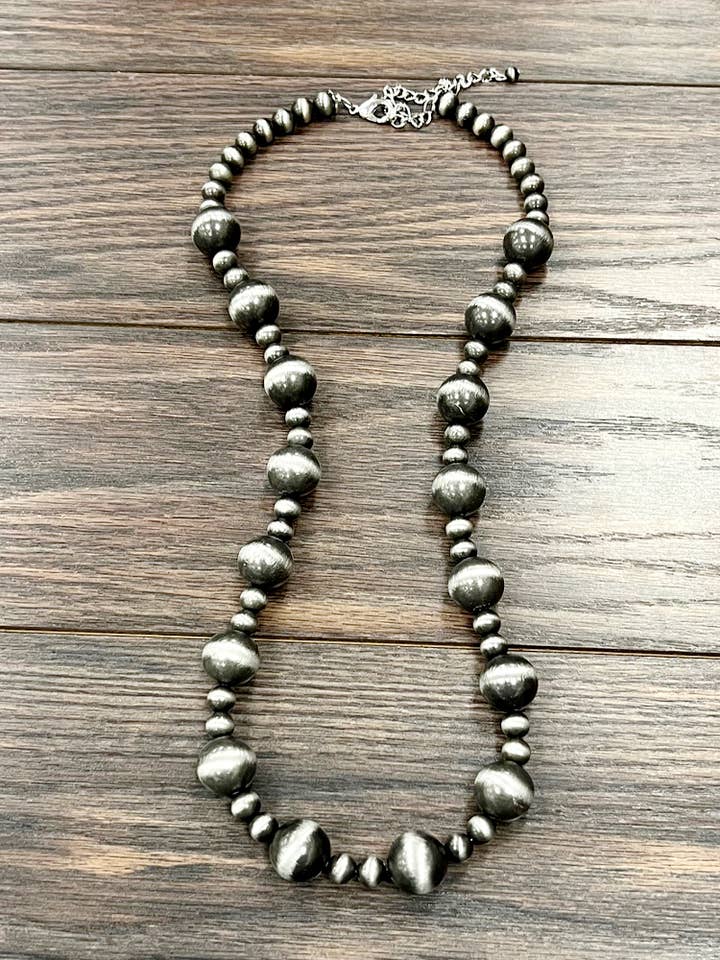 739196, Handmade 30" Very-Big Navajo Necklace for wholesale by ISAC Trading Inc