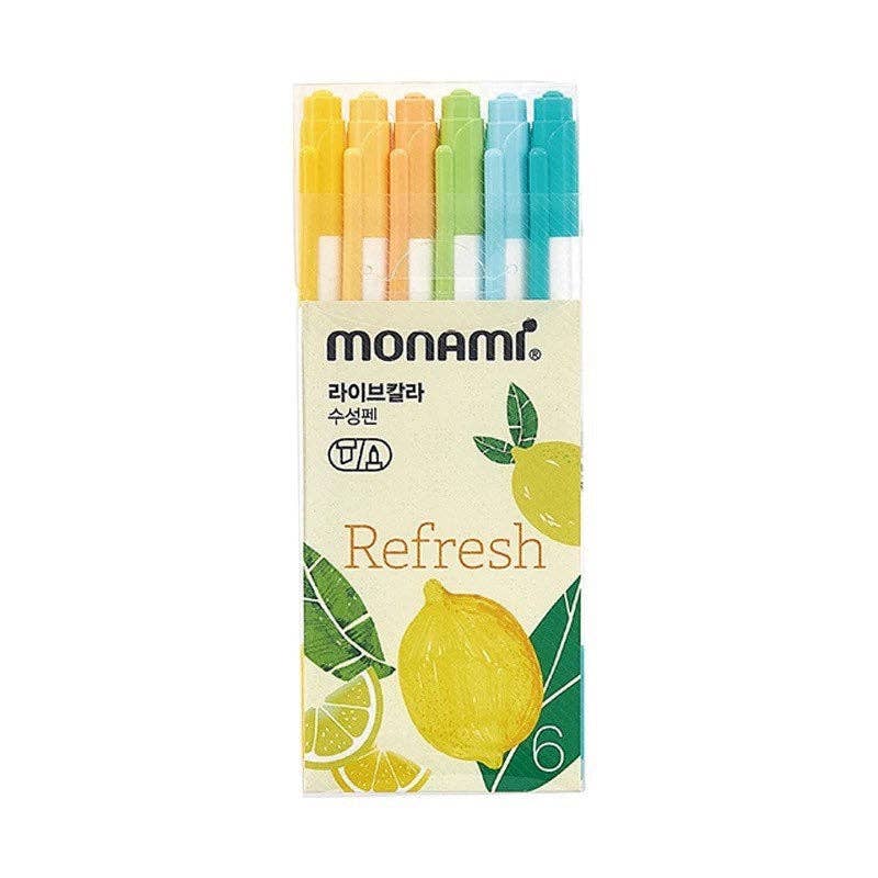 LULUFUNSTUDIO – wholesale Pen – Monami Colourful 6 pen set5