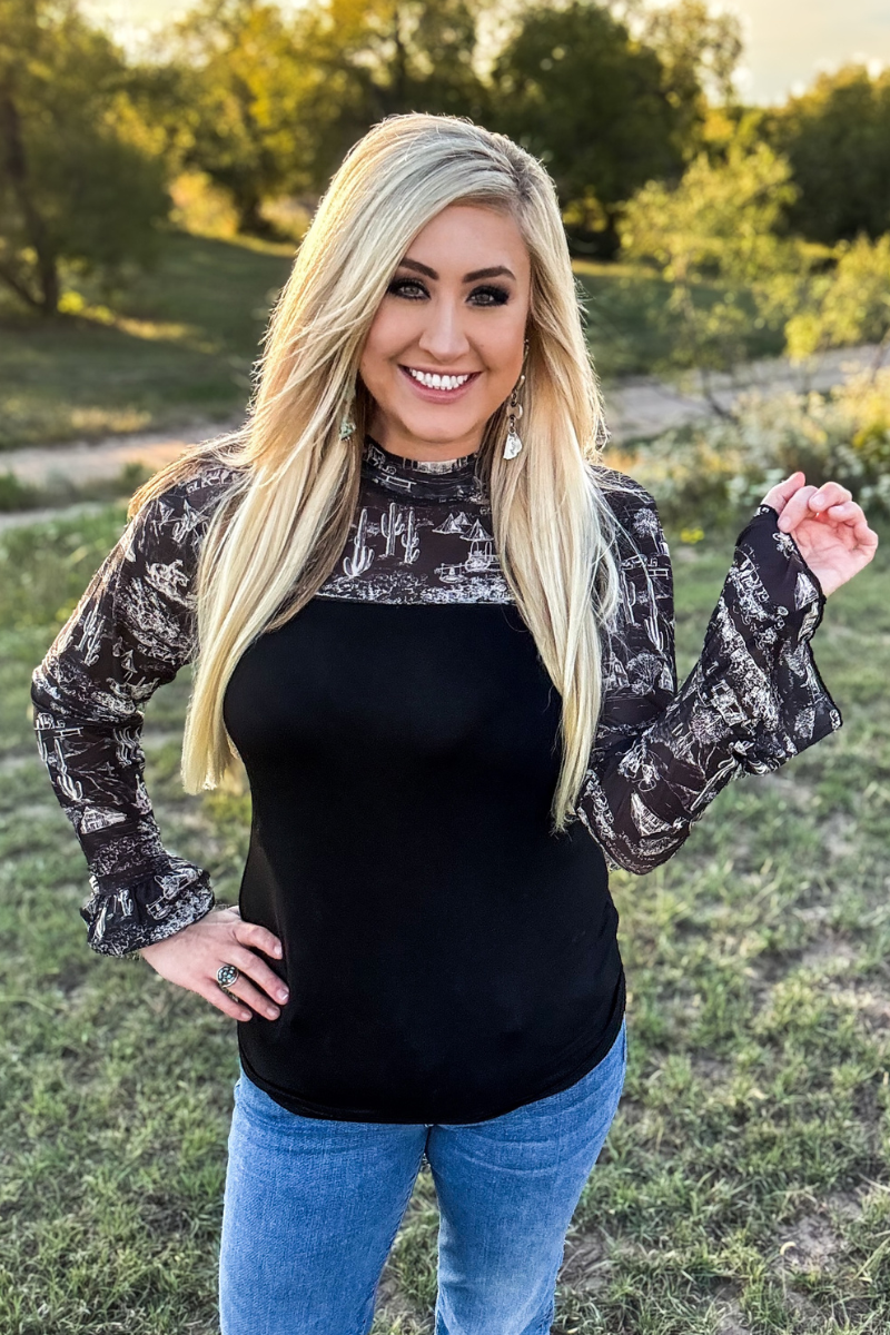 Sterling Kreek - Wholesale Blouse - Women's - Homestead Toile Top10