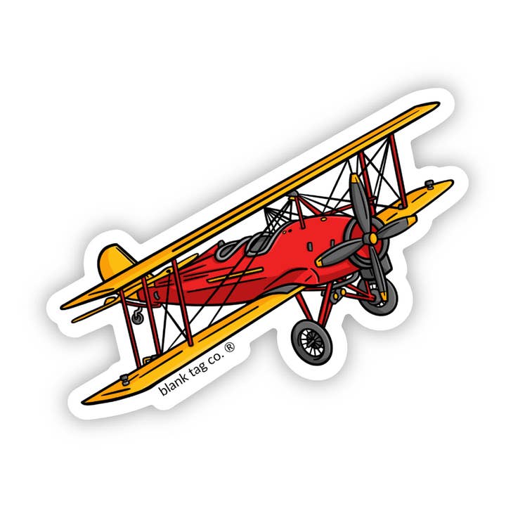 Blank Tag Co.® Waterproof Sticker - Vintage Airplane for wholesale by Blank Tag Co. - Waterproof Stickers