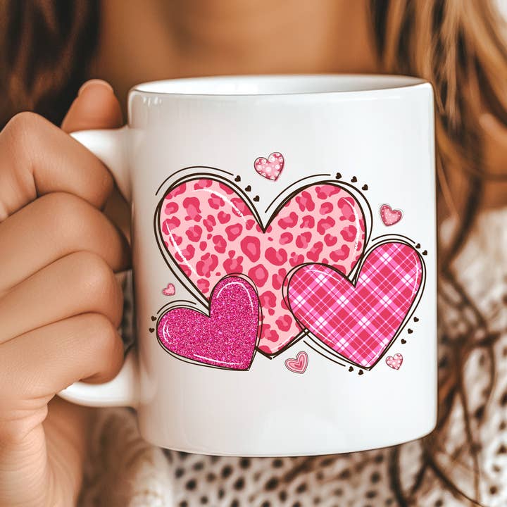 Hello Gorgeous Tumblers & Mugs - Vendita all'ingrosso Tazza - Tazza di San Valentino con cuori rosa