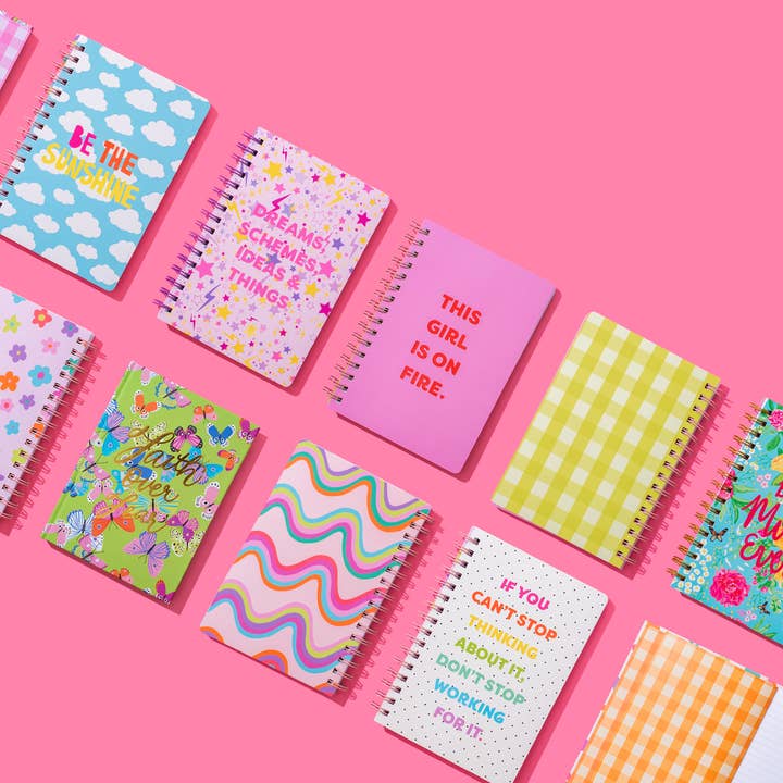 Taylor Elliott Designs - Wholesale Notebook - Spiral Notebook - "...Don't Stop Working For It" - 200 Pages