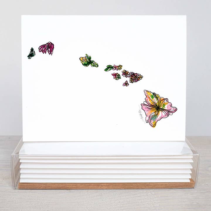 Hawaii Note Card Stationery Set for wholesale by Amanda Klein Co.