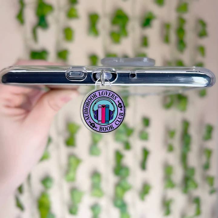 Kindle Charm, Audiobook Book Club Bookish E-Reader Dust Plug for wholesale by Amberlin Studio