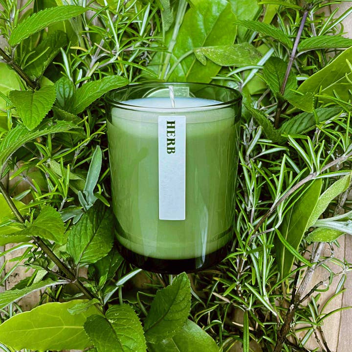 Heaven Scent Incense Ltd – wholesale Jar/filled candle – NEW! Green Botanical 20cl Candle 7