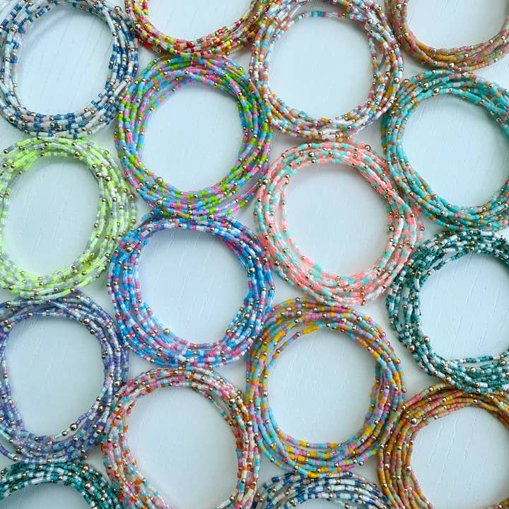 Back Bay Bead Company - Wholesale Beaded Bracelet - Stretchy Seed Bead Bracelets Gold Fill Gifts for Her Jewelry14