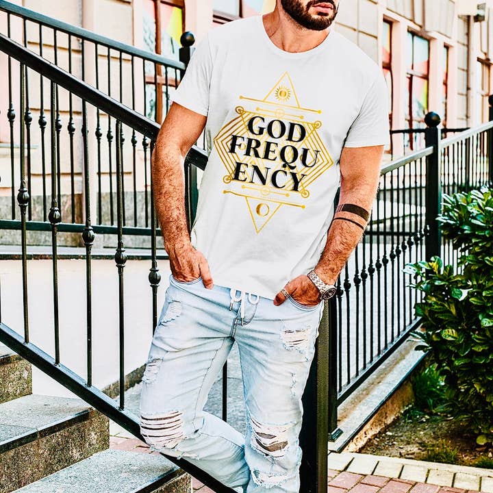 God Frequency T-shirt for wholesale by THE GODIS SHOP