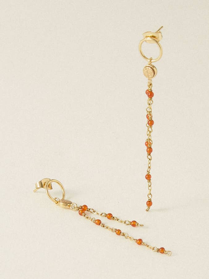 Gold-plated earrings - Belle for wholesale by FlowersforZoe