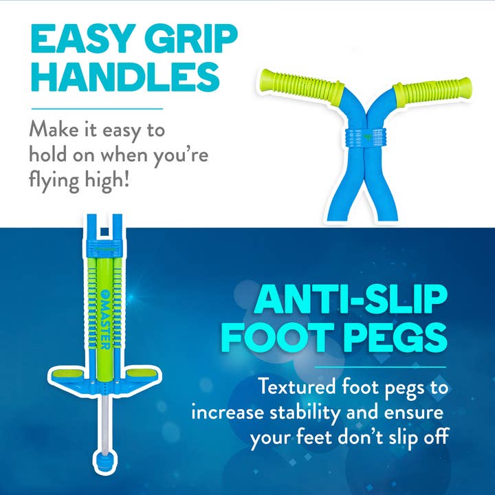 Blue Green Flybar Master Pogo Blue/Green for wholesale on Faire2