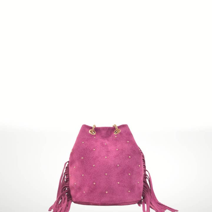 ITALIAN'S LEATHER - Wholesale Shoulder bag – women's - Flora ² Suede leather shoulder bag5