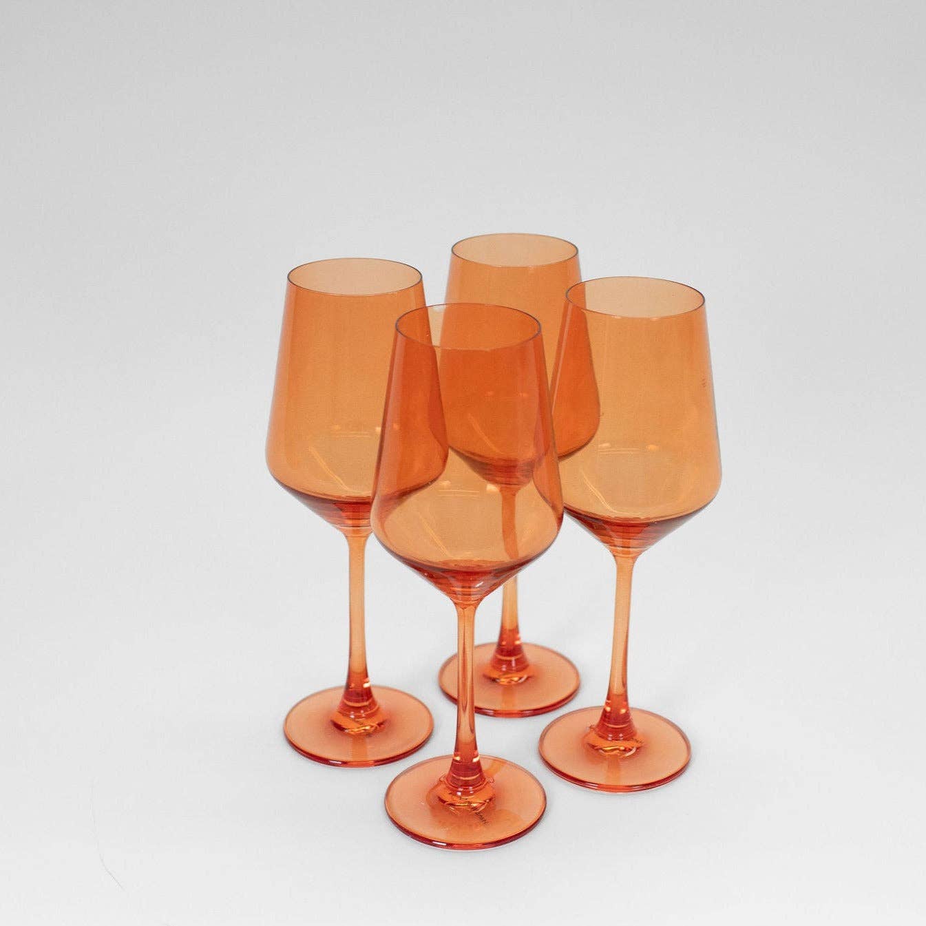 GlassHauseCo - Wholesale Wine Glass - Aperol Orange - Colored Wine Glass1