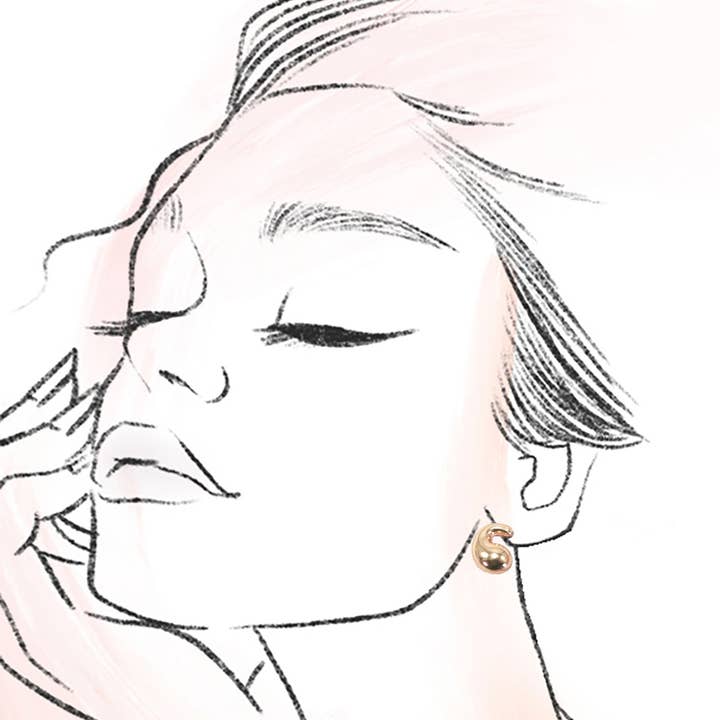 TRIO HUGGIE PEARL GOLD HOOP EARRINGS | 80E5596 for wholesale on Faire