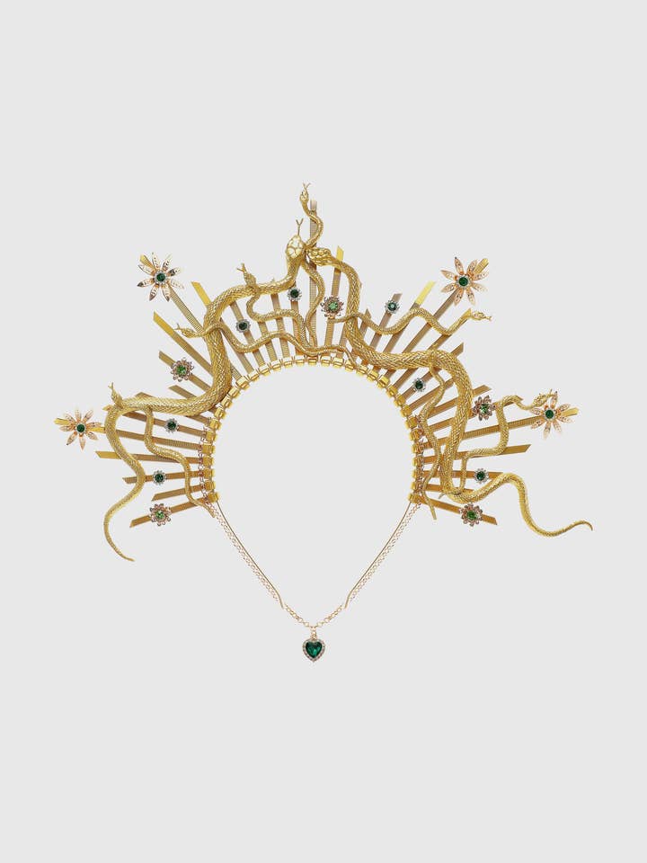 Splendida Corona di Fiori a Serpente Halo per la vendita all'ingrosso da parte di BABEYOND