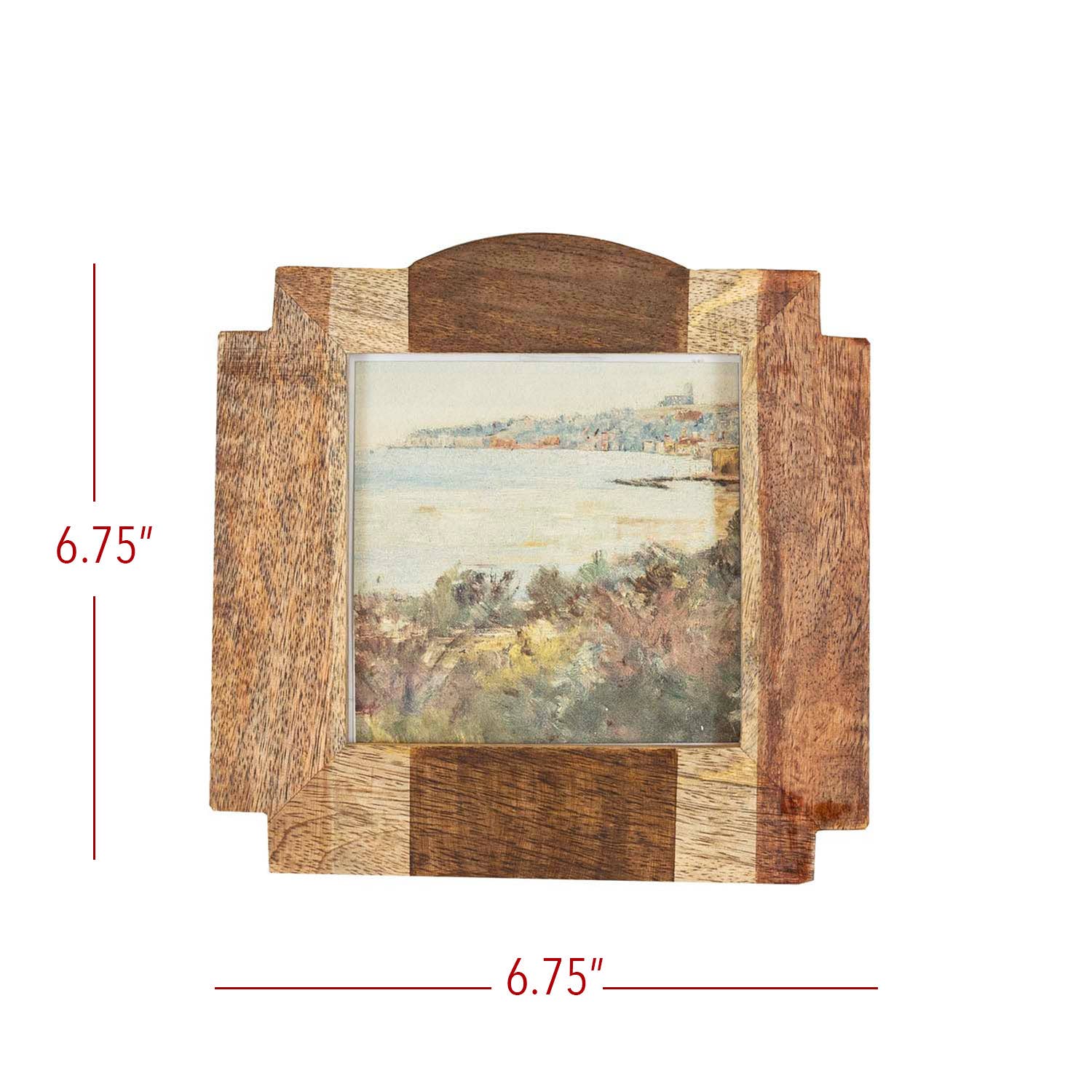 Foreside Home & Garden - Wholesale Picture Frame - Florence 4x4 Photo Pieced Wood Picture Frame Glass Pane6