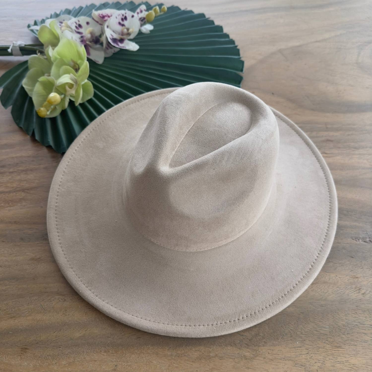 Queens INC - Vente Chapeau en feutre - femme - Chapeau haut de gamme en daim à large bord, classique et tendance52