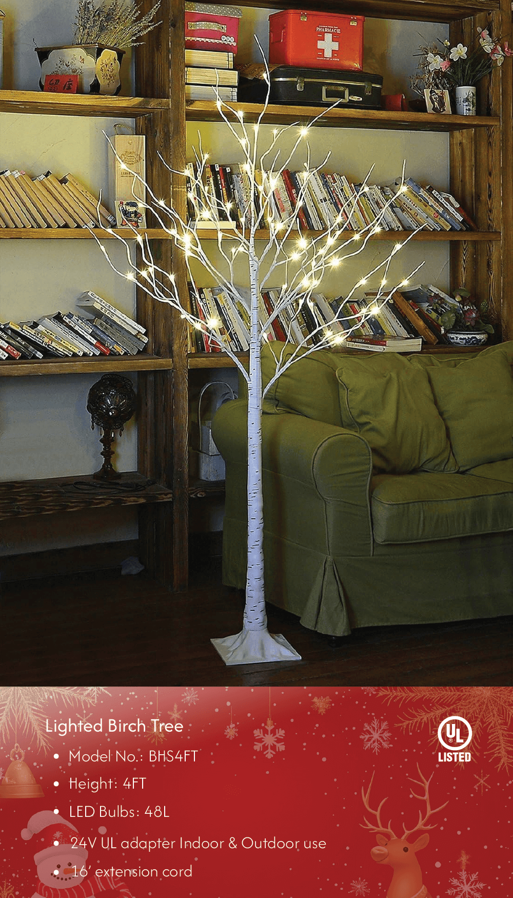 LIGHTSHARE - Wholesale Christmas Decoration - Birch Tree Lights Set for Christmas Decor, Weddings, and Gif7