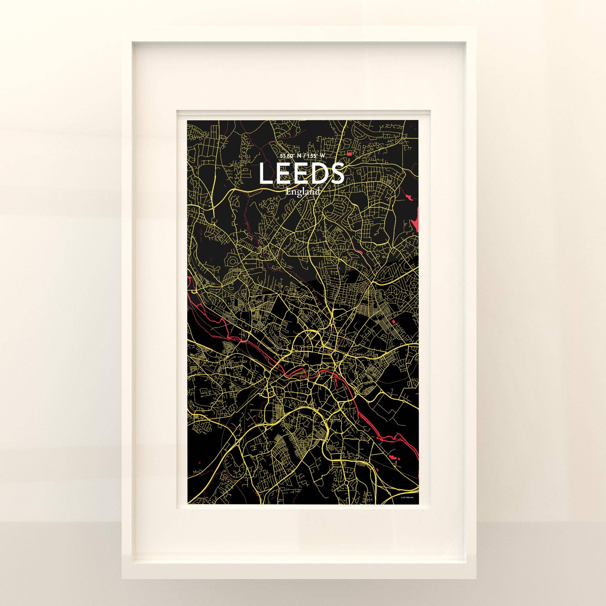 OurPoster.com – wholesale Poster – Leeds karta affisch9