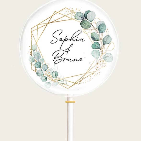salonbuck - Wholesale Lollipop - Motif Lollipop "Wedding Eucalyptus"0