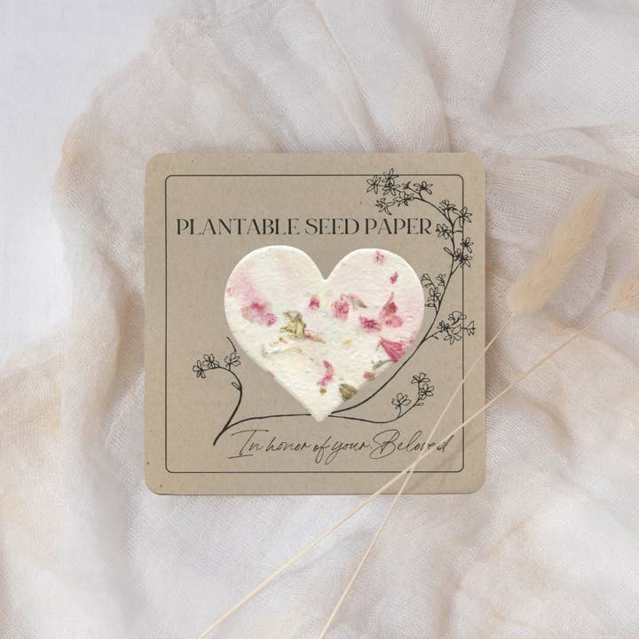 A Touch of Moxy - Wholesale Sympathy Card - Plantable Seed Paper (Rose) - Memorial, Sympathy, Tribute2