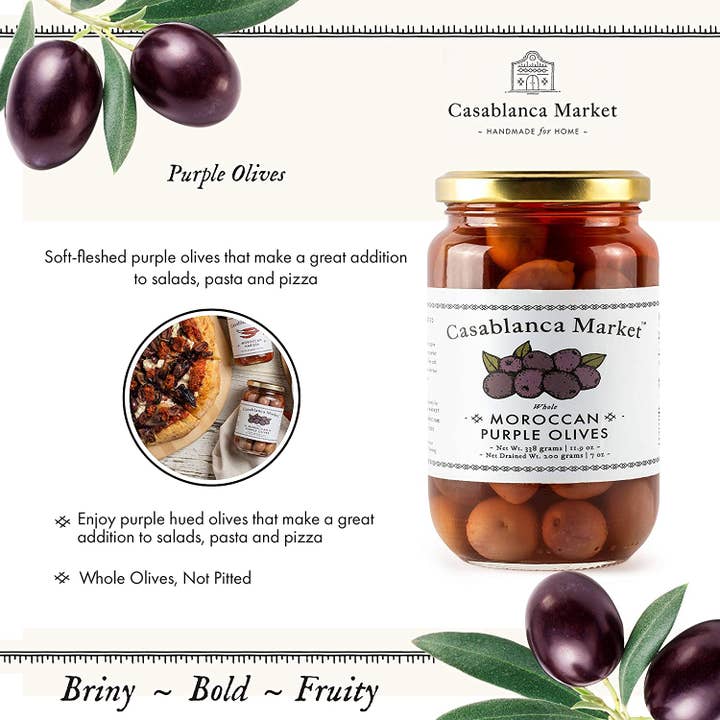 Casablanca Market - Wholesale Olives - Casablanca Market Moroccan Purple Olives