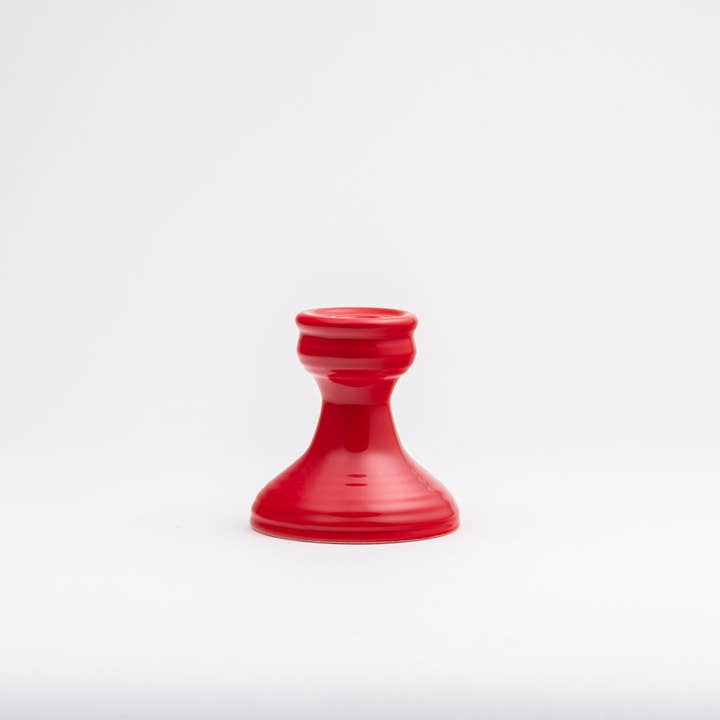 Kandelaar - Poppy Red voor wholesale door Bauer Pottery