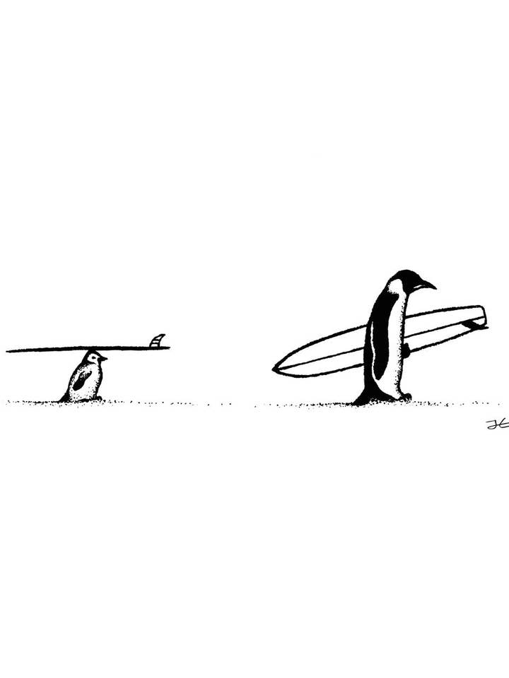 Inktober Penguins - Print/ Framed Print for wholesale by Jonas Claesson