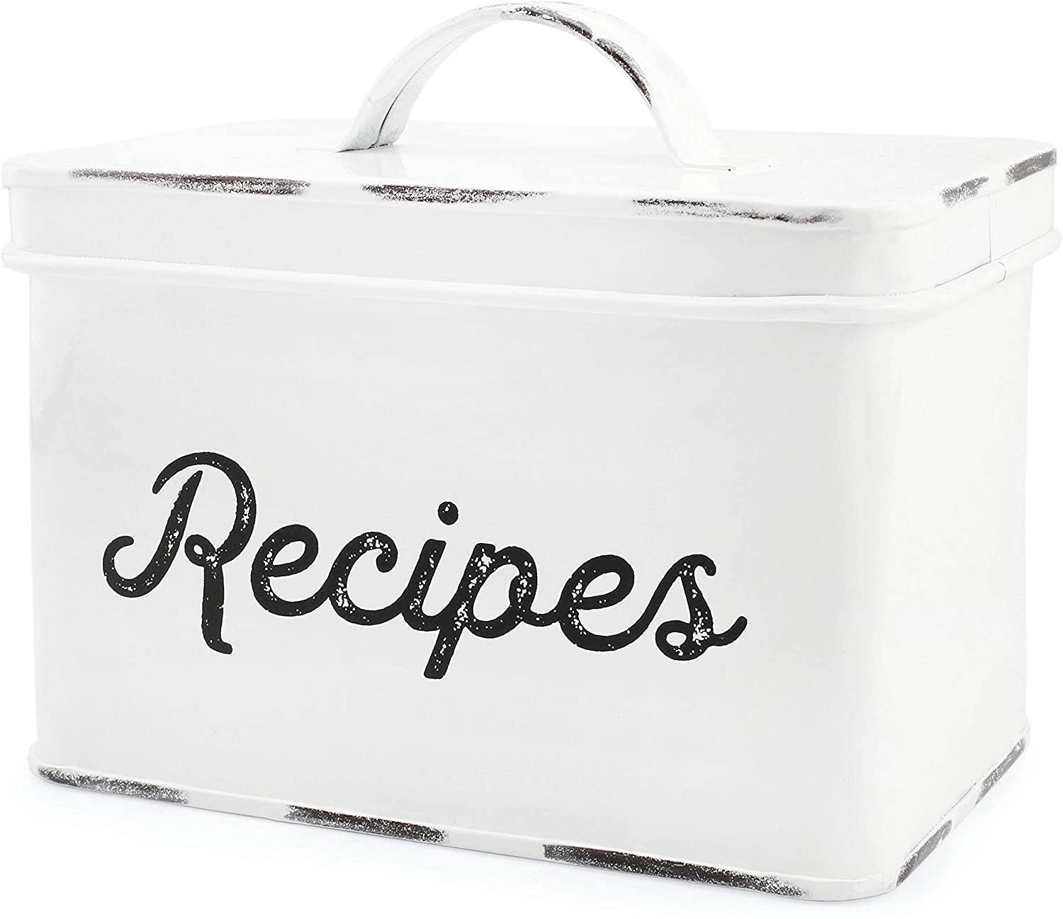 Kurated Korner - Wholesale Recipe Box - AuldHome Design Enamelware Recipe Box0
