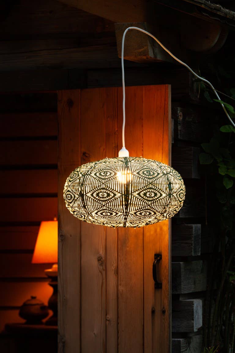 Allsop Home & Garden - Wholesale Outdoor/Lawn Light - Stella Nova Outdoor Pendent Light - Starbeam 20" Evergreen2