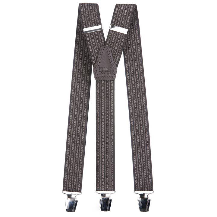 Pierre Paris Brun Brace 3 klip/120 cm | Håndlavet for engroshandel hos Pierre Mouton