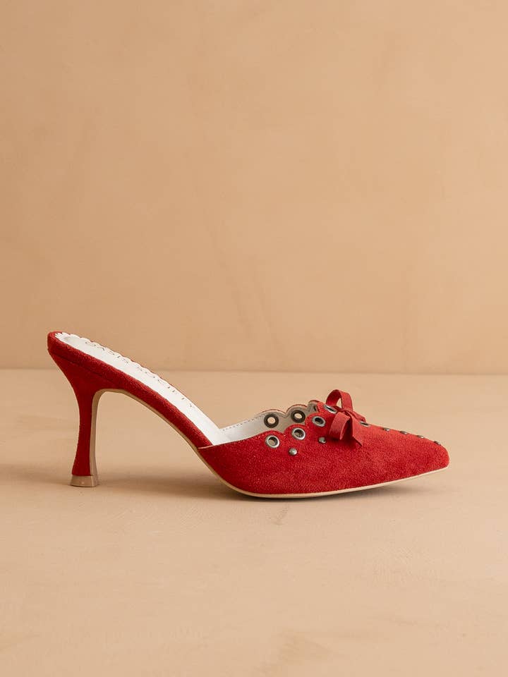 The Meridian Red | Kitten Heel for wholesale on Faire
