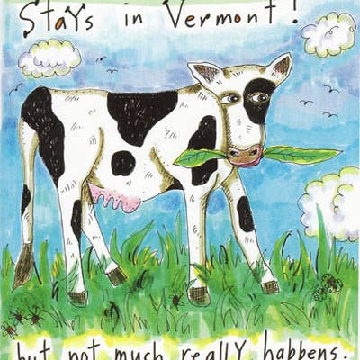 Nancie dunn cards - Vente Cartes d'amitié - Ce qui se passe dans le Vermont - Carte d'amitié