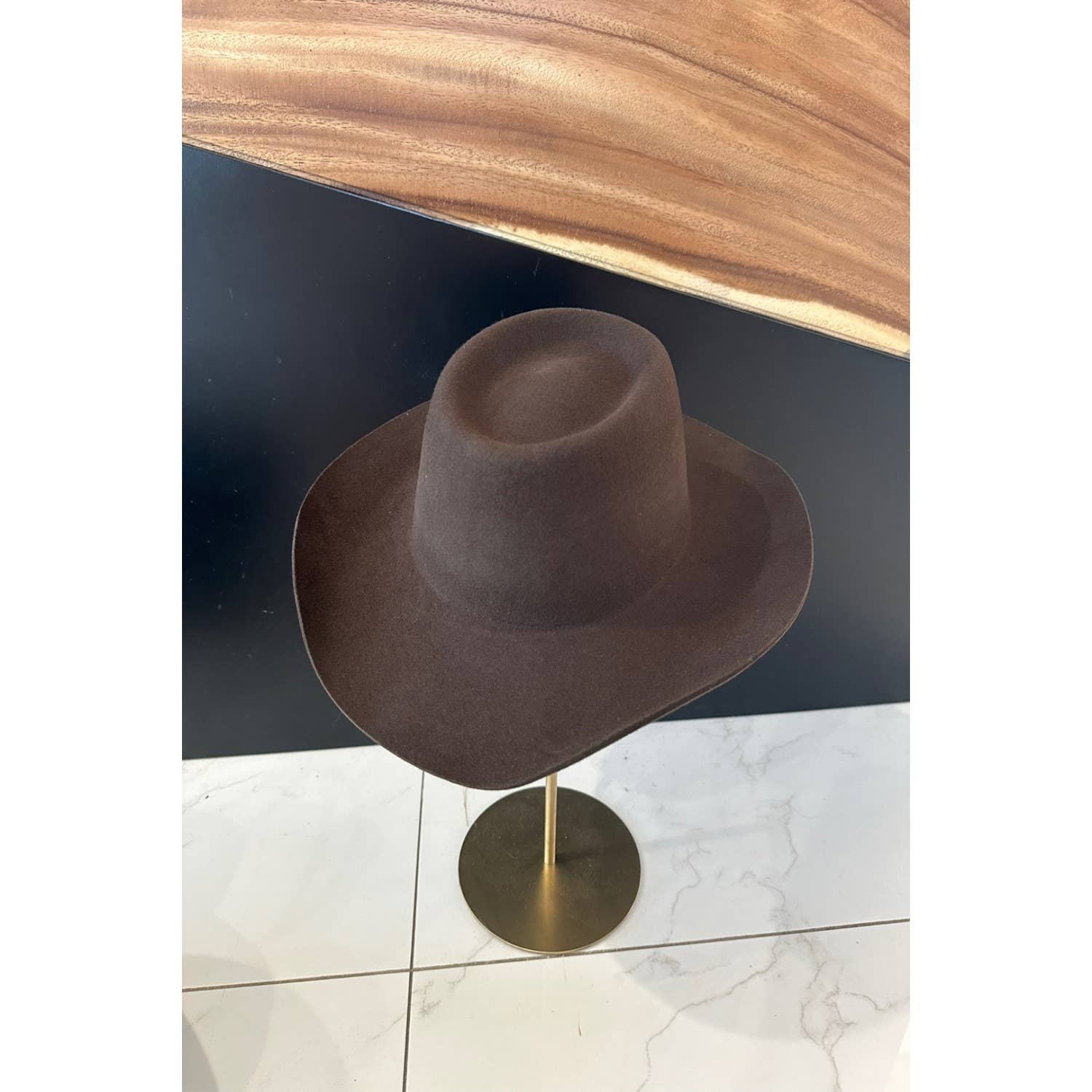 One and Only Accessories - Vente Chapeau en feutre - femme - Bonnet Western Gambler en laine australienne3