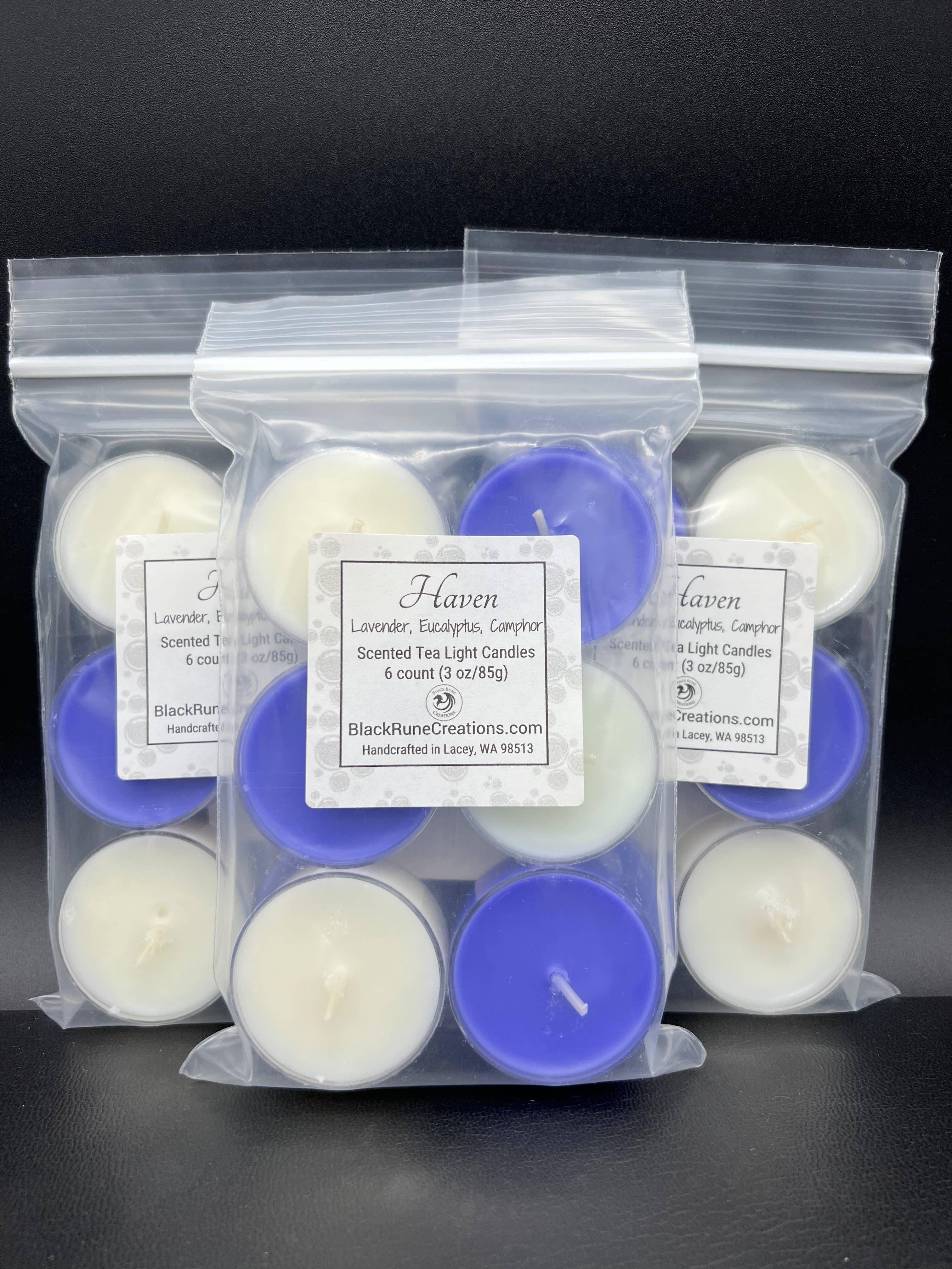 Black Rune Creations - Wholesale Tea Light Candles - Haven Natural Soy Wax Tea Light Candles1
