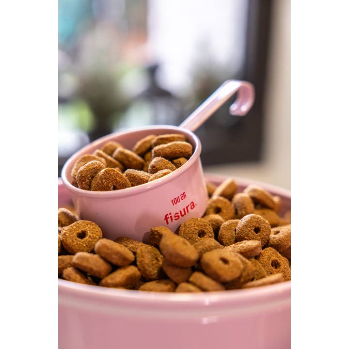 Fisura - Wholesale Pet Treat Jar - Cat/Dog - Pet food container "time to eat" pink
