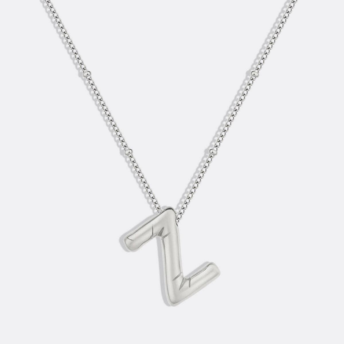 Mint & Lily - Wholesale Pendant/Charm Necklace - Balloon Initial Necklace with Satellite Chain27