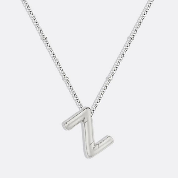 Mint & Lily - Wholesale Pendant/Charm Necklace - Balloon Initial Necklace with Satellite Chain27