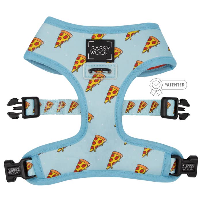 SASSY WOOF - Wholesale Pet Harness - Dog - Dog Reversible Harness - One Hot Pupperoni (Food)