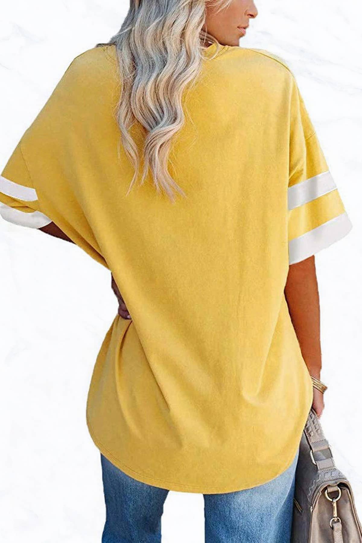 Suzie Q USA - Vente Tunique – femme - Tunique en coton col V à manches mi-longues3